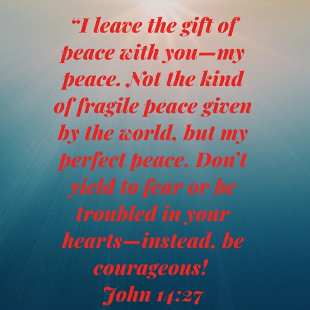 Peace that passes understanding!!!